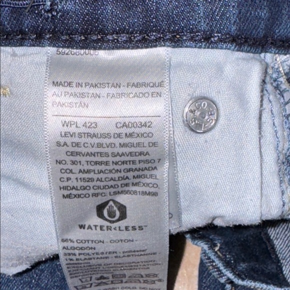 Levi’s skinny size 12 boys dark color jeans - Picture 5 of 7